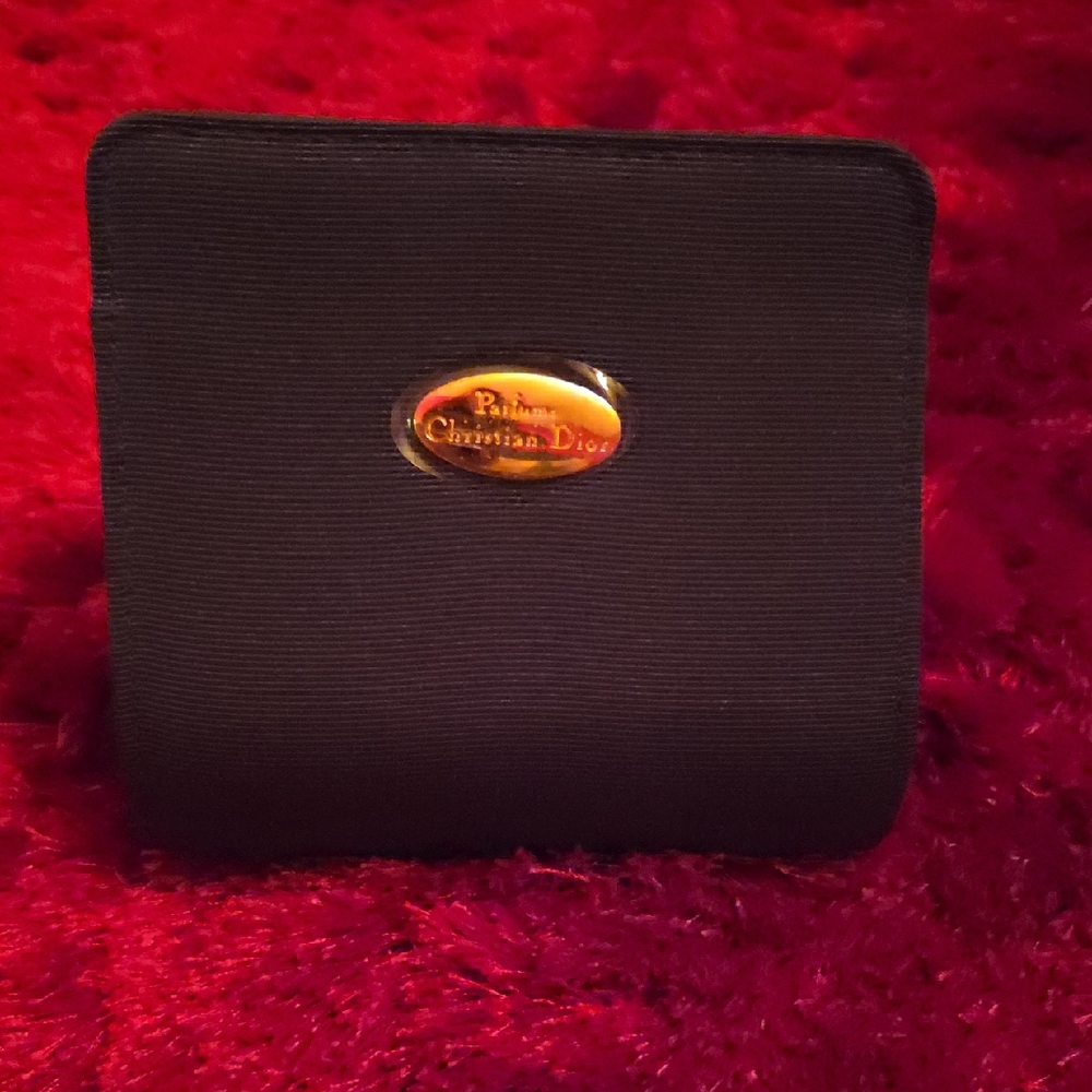 Dior Navy Blue Clutch with Gold Accent